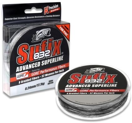 Sufix 832 Geflochtene Schnur 150m, geflochtene Angelschnur - Angelschnüre - 024777720145 - 1