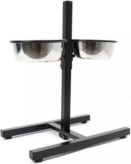 Hundmatskålställning för två skålar - Hundtillbehör - 6438212019116 - 2