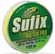 Sufix Matrix Pro 135m, Chartreuse - Fiskelinor - 024777711396 - 1