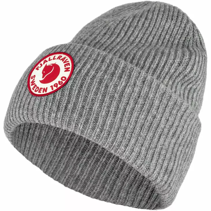 Fjällräven 1960 Logo Mütze, Grau - Fjällräven Kopfbedeckungen - 7323450724726 - 1