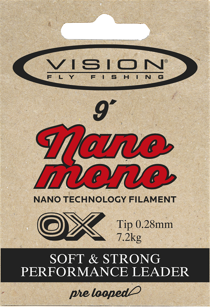Tapered Leader, Vision Nano Mono leader 9' - Fly lines and leaders - 6417512814416 - 1