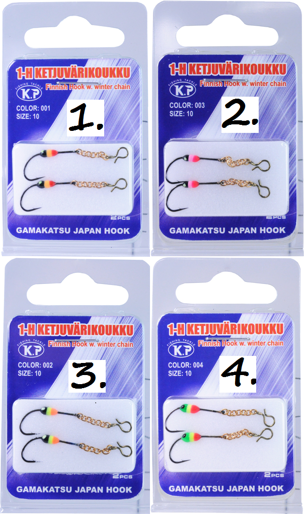 Kedjefärgkrok Gamakatsu 1-H, 2st - Pilkar och pirkar - 643823909806 - 1