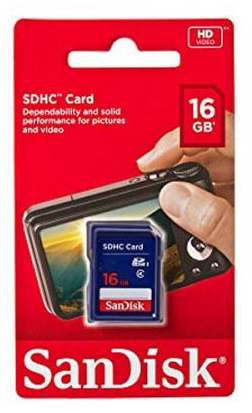 SanDisk 16 GB SDHC minneskort - Tillbehör - 619659055646 - 1