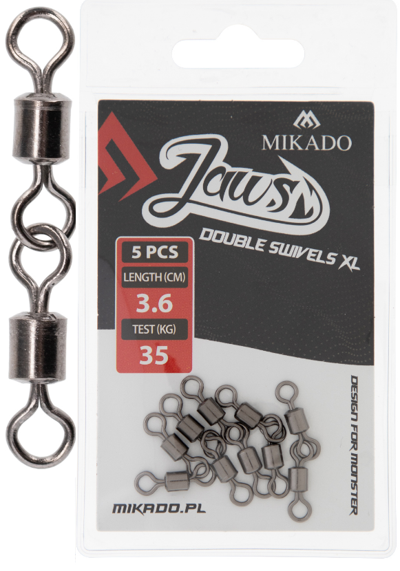 Double Hook 25kg 5pcs, Mikado - Leaders and locks - 5900637054696 - 1