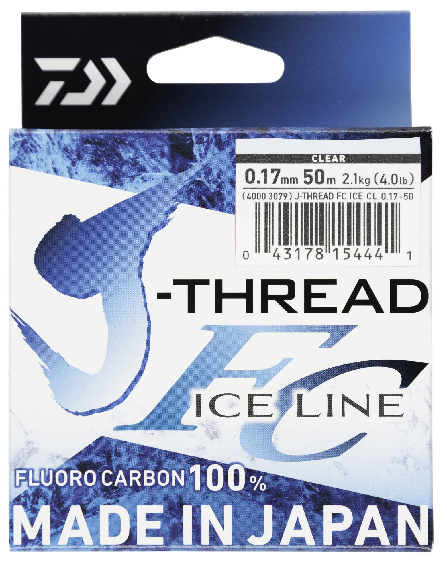 Fil De Pêche Fluorocarbone Daiwa J-Thread FC 100m - Diamètre 0,254 Mm (8 Lb) - Invisible Sous L'eau