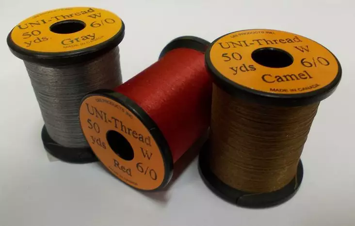 6/0 UNI-Thread 50yds, Bindeschnur - Fliegenbindeschnüre und -drähte - 802353001617 - 1