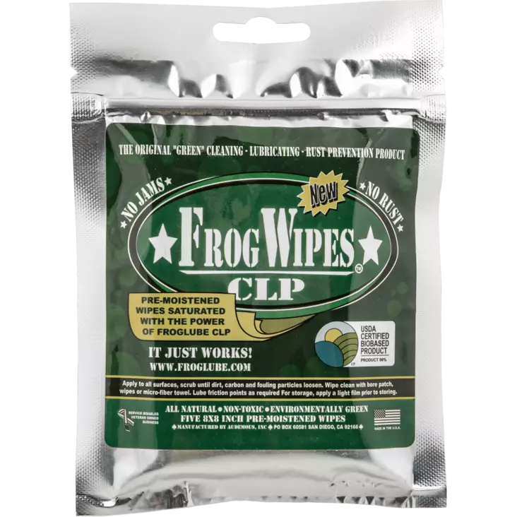 Rengöringsduk FrogLube 5st./förpacking - Vapenvård - 736211149367 - 1