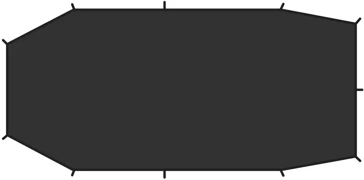 Fjällräven Shape 2 Footprint, Black - Fjällräven tält och sovsäckar - 7323450207267 - 1