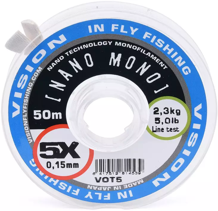 Tafslina, Vision Nano Mono 50m - Fluglinor - 6417512814507 - 1