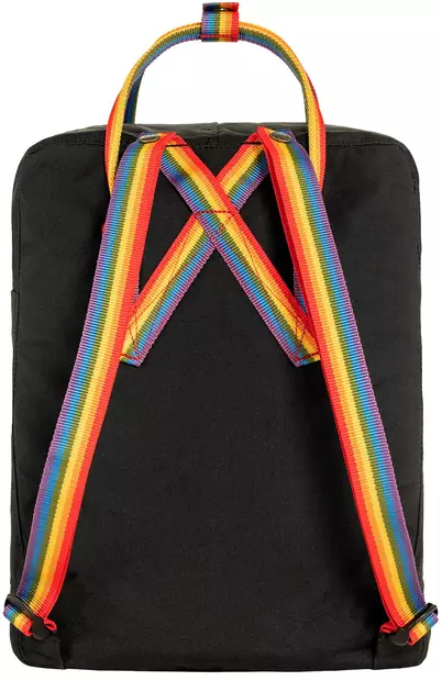 Fjällräven Kånken Rainbow Backpack, Black - Fjällräven Kånken - 7323450597948 - 2