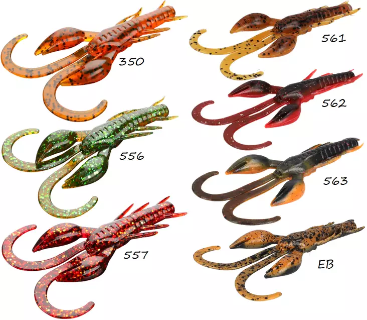 Mikado Angry Crayfish 7cm, Krebs-Lockvogel - Jigs und Shads - 5900637381708 - 1