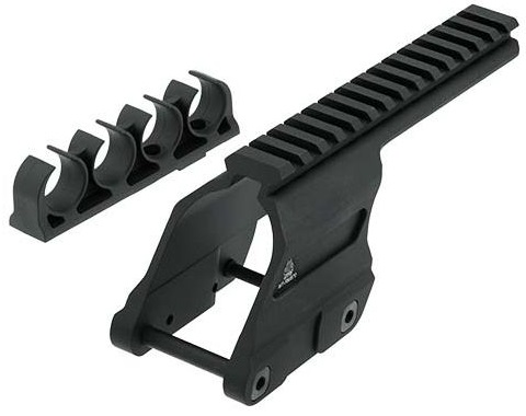 UTG Picatinny-Basis Remington 870 - Fernglasständer und Objektivschutz - 4717385556058 - 1