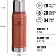 Stanley Termos Classic 0,75L Orange - Matlagning, termos- och drickflaskor - 1210001965249 - 2