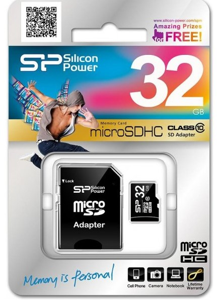 16 GB microSDHC minneskort, SP - Tillbehör - 4712702613469 - 1