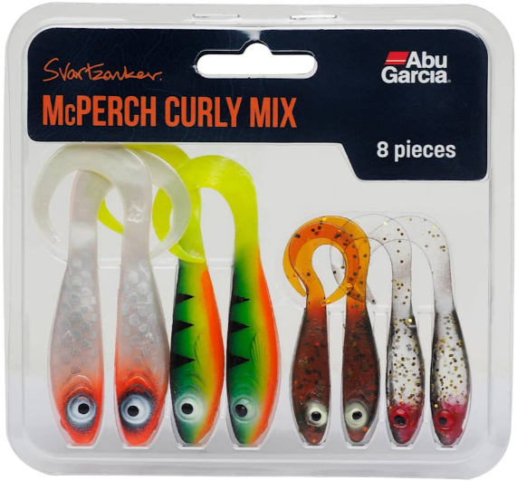 Abu Garcia Mcperch Curly Mix 8st - Jiggar och shad beten - 036282090439 - 1
