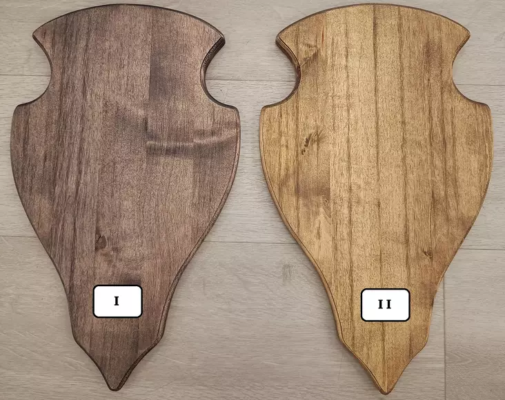 Trofésköld hjort, betsad - Trofé produkter - 0699914596399399 - 1