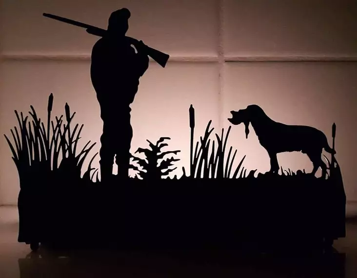 Candle Holder, Labrador Retriever and Man - Gift products - 06999000010039 - 1