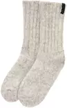 80% Wool, Grey Melange - Socks - DSC516063G - 1