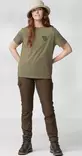 Fjällräven Fox Boxy Logo Tee W, Green - Fjällräven tröjor - 87153G - 3
