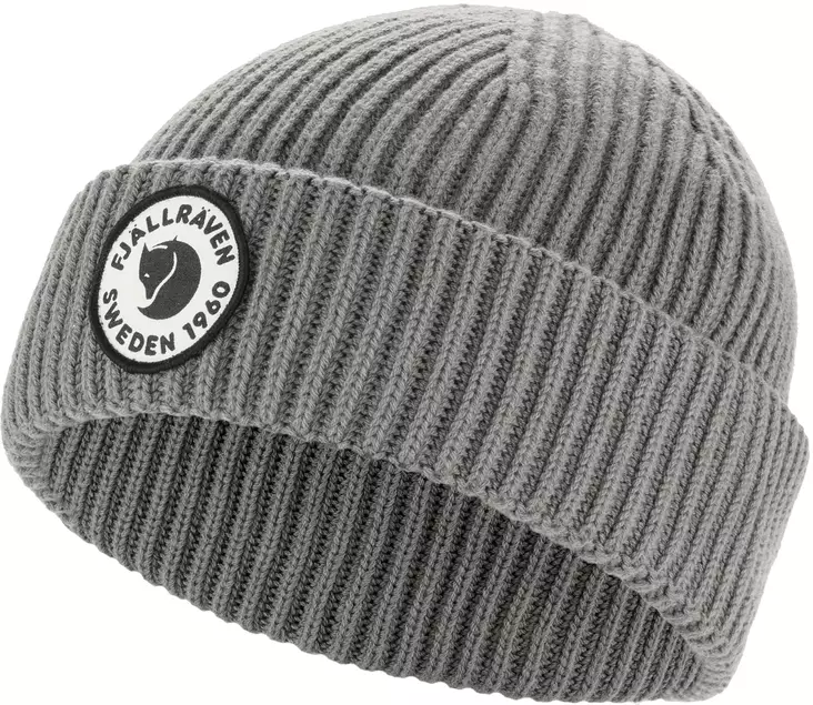 Fjällräven 1960 Lite Logo Mütze, Grau - Fjällräven Kopfbedeckungen - F13100234G - 1