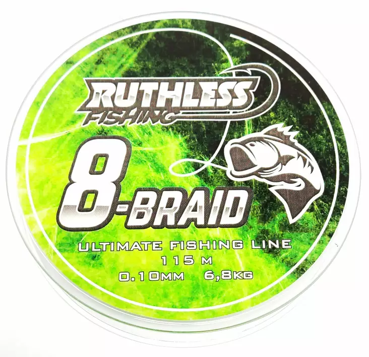 Ruthless 8-Braid flätlina 115m - Fiskelinor - RW8-F-Green - 1