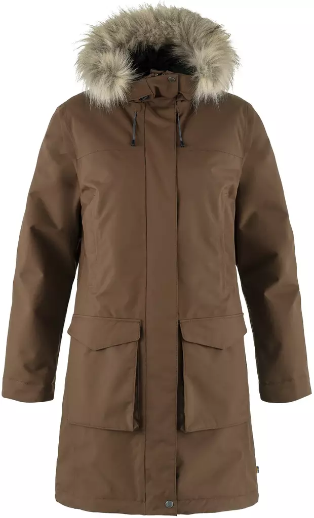 Fjällräven Nuuk Lite Parka W, Dark Oak - Fjällräven winter jackets - 87161DO - 1