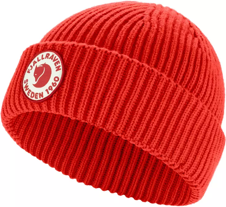Fjällräven 1960 Lite Logo Mössa, True Red - Fjällräven mössor och kepsar - F13100234TR - 1