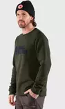 Fjällräven Logo Sweater, Deep Sea - Fjällräven shirts - f84142ds - 4