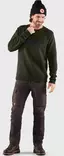 Fjällräven Logo Sweater, Deep Sea - Fjällräven shirts - f84142ds - 3