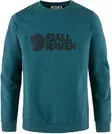 Fjällräven Logo Sweater, Deep Sea - Fjällräven shirts - f84142ds - 1