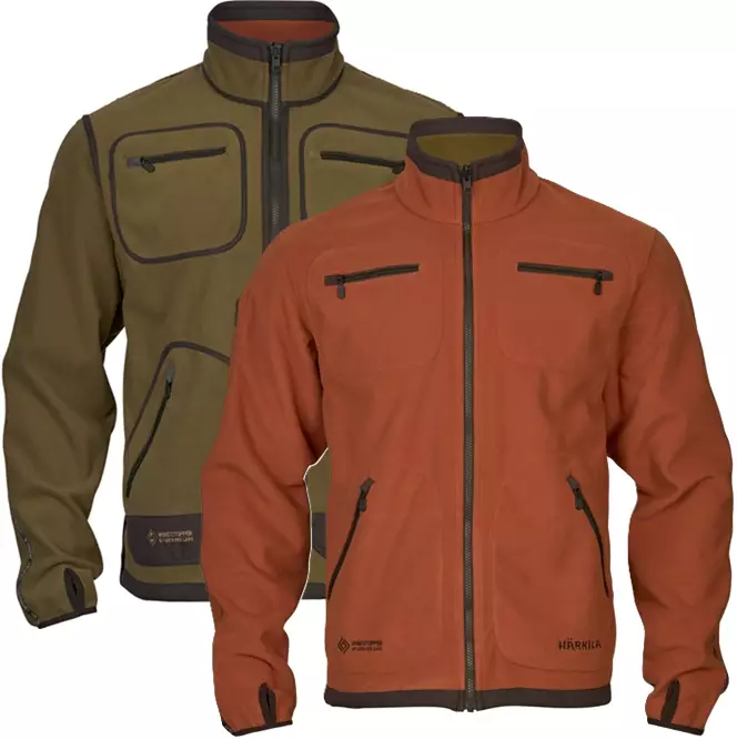 Härkila Kamko Fleece, vändbar fleecejacka D.Olive/A.Spice - Härkila jackor - 10250DOAS - 1