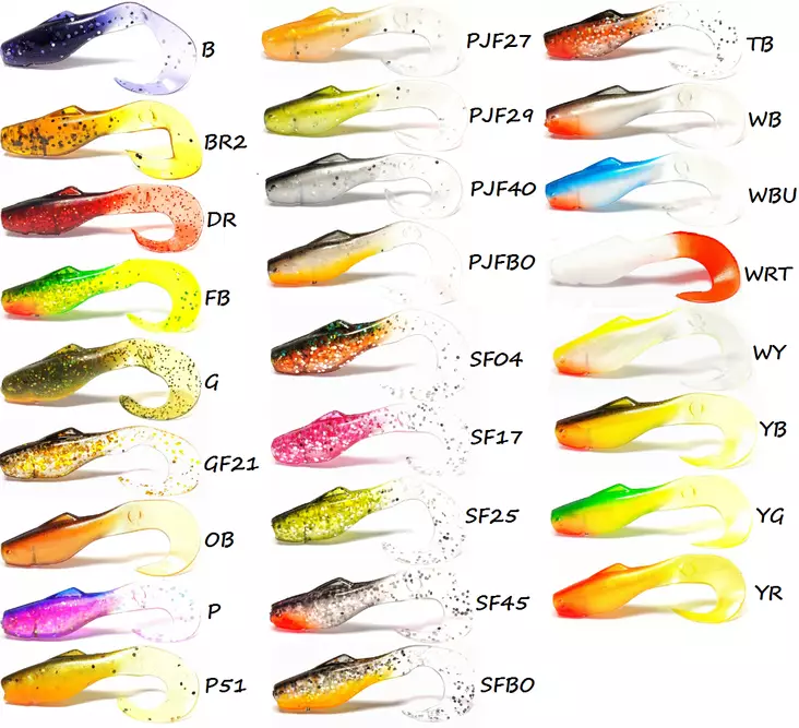Orka Shad Tail 5.5cm Jig, Pack of 5 - Jigs and shads - R2000-st - 1